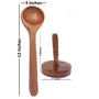 Brown Wooden Two Skimmers With One Masher, 5 image