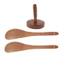 Brown Wooden Kitchen Tool - Pack Of 3, 3 image