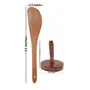 Brown Wooden Kitchen Tool - Pack Of 3, 6 image