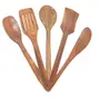 Brown Wooden Skimmer Set Of 5, 3 image