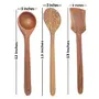 Brown Wooden Cutlery Set Of 3, 4 image