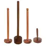 Brown Wooden Skimmer Set Of 4, 2 image
