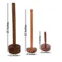 Brown Wooden Skimmer Set Of 4, 3 image