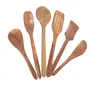 Wooden Cooking & Serving Spoon (Pack Of 6), 2 image