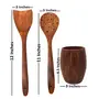 Premium Wooden Spoons for Cooking, Nonstick Wood Kitchen Utensil Cooking Spoons, Natural Sheesham Wood Kitchen Utensils Set (6 Pcs), 6 image