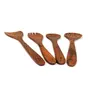 Premium Wooden Spoons for Cooking, Nonstick Wood Kitchen Utensil Cooking Spoons, Natural Sheesham Wood Kitchen Utensils Set (5 Pcs), 3 image