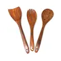 Premium Wooden Spoons for Cooking, Nonstick Wood Kitchen Utensil Cooking Spoons, Natural Sheesham Wood Kitchen Utensils Set (4 Pcs), 2 image