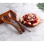 Handmade Wooden Serving and Cooking Spoon, Ladles & Turning Spatulas Kitchen Non Stick Utensil Set of 6, 6 image