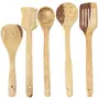 Handmade Wooden Serving And Cooking Spoon Kitchen Tools Utensil, Set Of 5, 2 image