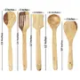 Handmade Wooden Serving And Cooking Spoon Kitchen Tools Utensil, Set Of 5, 9 image