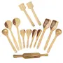 Wooden Spoon Set Of 13 Pcs/Wooden Spatula, Ladle & Kitchen Tool Set, 2 image