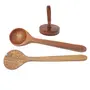 Brown Wooden Skimmer - 3 Pieces, 3 image