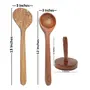 Brown Wooden Skimmer - 3 Pieces, 6 image