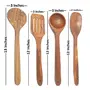 Brown Wooden Spoon - Set Of 4, 8 image