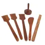 Brown Wooden Skimmer - 6 Pieces, 3 image