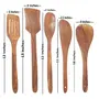 Handmade Wooden Serving And Cooking Spoon Kitchen Utensil Set Of 5, 9 image