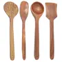 Handmade Wooden Serving and Cooking Spoon Kitchen Utensil Set Of 4, 2 image