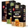 Keto Cookies Combo (Almond, Coconut & Chocolate Hazelnut) 250 gm Each (Pack of 3) Gift Pack