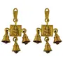 Silkrute Brass Door Hanging Decorative Bells -Set of Two