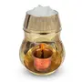 Reiki Crystal Products Brass Aroma Incense Burner Camphor Lamp Aroma Lamp Oil Burner Oil Diffuser with Copper Spring Diya