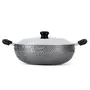 Anjali - DKD25 Non-Stick Kadai with Stainless Steel Lid 2.5 litres Black, 3 image