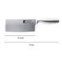 BERGNER Argent Stainless Steel Chopper Knife 17.5cm Matt FinishSilver, 4 image