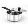 Bergner Essential Stainless Steel Saucepan with Stainless Steel Lid & Induction Base (20 cm 2000 ml Silver), 3 image