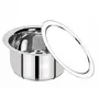 Bergner Essential Stainless Steel Tope with Stainless Steel Lid 25 cm 6500 ml Induction Base Silver, 4 image