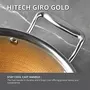 Bergner Hitech Giro Gold Triply Stainless Steel Scratch Resistant Non Stick Kadai/Kadhai with Glass Lid 24 cm 2.5 Liters Induction Base Food Safe (PFOA Free) 5 Years Warranty Silver, 7 image
