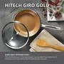 Bergner Hitech Giro Gold Triply Stainless Steel Scratch Resistant Non Stick Frypan/Frying Pan 24 cm Induction Base Food Safe (PFOA Free) 5 Years Warranty Silver, 5 image