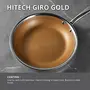 Bergner Hitech Giro Gold Triply Stainless Steel Scratch Resistant Non Stick Frypan/Frying Pan 24 cm Induction Base Food Safe (PFOA Free) 5 Years Warranty Silver, 6 image