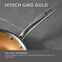 Bergner Hitech Giro Gold Triply Stainless Steel Scratch Resistant Non Stick Frypan/Frying Pan 24 cm Induction Base Food Safe (PFOA Free) 5 Years Warranty Silver, 7 image