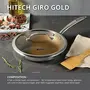 Bergner Hitech Giro Gold Triply Stainless Steel Scratch Resistant Non Stick Frypan/Frying Pan 24 cm Induction Base Food Safe (PFOA Free) 5 Years Warranty Silver, 4 image