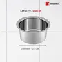 Bergner Essential Stainless Steel Tope with Stainless Steel Lid and Induction Base (25 cm 6500 ml Silver), 5 image