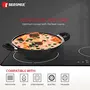 Bergner Essential Plus 5 Layer Marble Non Stick Kadai/Kadhai with Glass Lid 26 cm 4.5 litres Induction Base Food Safe (PFOA Free) Thickness 2.8mm 1 Year Warranty Black, 4 image