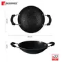Bergner Essential Plus 5 Layer Marble Non Stick Appachetty with Stainless Steel Lid 22cm Food Safe (PFOA Free) Thickness 3.0mm 1 Year Warranty Black, 6 image
