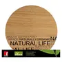 Bergner Natural Bamboo Round Cutting Board 30*1.5Brown, 3 image