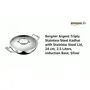 Bergner Argent Tri-Ply Stainless Steel Kadhai with Stainless Steel lid (24 cm 2.5 Liters Induction Base Silver), 2 image
