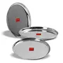 Sumeet Stainless Steel Heavy Gauge Dinner Plates with Mirror Finish 27.5cm Dia - Set of 3pc, 15 image