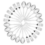 Sumeet Stainless Steel Spoon and Fork Set of 24 Pc (Dessert/Table Spoon 12 Pc (18.5cm L) Dessert/Table Fork 12 Pc (18.2cm L)) (1.6mm Thick), 17 image
