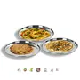 Sumeet Stainless Steel Plates - Set Of 3 White, 6 image