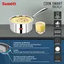 Sumeet Cook Smart TriPly SAS (Steel-Aluminium-Steel - 3 Layers) Sauce Pan - 1.15 LTR - 14Cm, 9 image