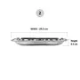 Sumeet Stainless Steel 3 in 1 Pav Bhaji Plate/Compartment Plate 24.5cm Dia - Set of 2 Pcs, 4 image