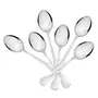 Sumeet Stainless Steel Dessert/Table Spoon Set of 6 Pc  (18.5cm L) (1.6mm Thick), 7 image