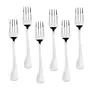 Sumeet Stainless Steel Baby/Medium Forks Set of 6 Pc  (15.5cm L) (1.6mm Thick), 7 image