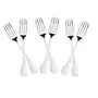 Sumeet Stainless Steel Baby/Medium Forks Set of 6 Pc  (15.5cm L) (1.6mm Thick), 6 image