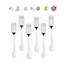 Sumeet Stainless Steel Baby/Medium Forks Set of 6 Pc  (15.5cm L) (1.6mm Thick), 2 image