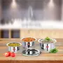 Sumeet Stainless Steel Tope/patila/cookware With Lids 370 550 800ml 3 Piece (Steel), 2 image