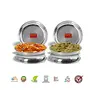Sumeet Stainless Steel Heavy Gauge Small Halwa Plates with Mirror Finish 14.5cm Dia - Set of 6pc, 2 image
