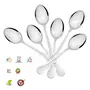 Sumeet Stainless Steel Dessert/Table Spoon Set of 6 Pc  (18.5cm L) (1.6mm Thick), 2 image